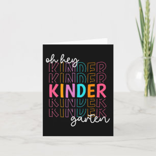 Zurück zur Schule Hey Kindergarten Lehrerinnen Karte
