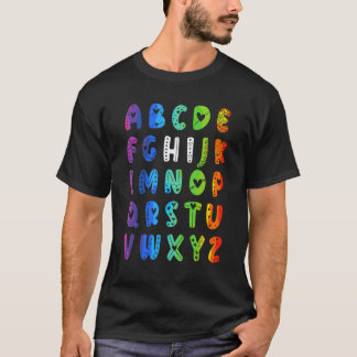 Zurück zur Schule Hi Alphabet Pre-K Kindergarten L T-Shirt