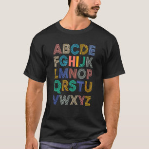 Zurück zur Schule Hi Alphabet Pre K Kindergarten T-Shirt