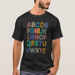 Zurück zur Schule Hi Alphabet Pre K Kindergarten T-Shirt