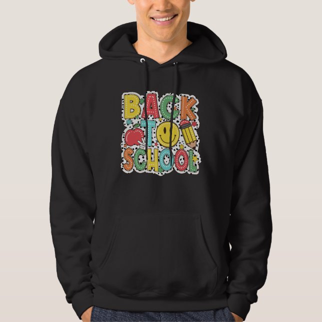 Zurück zur Schule Hoodie (Vorderseite)
