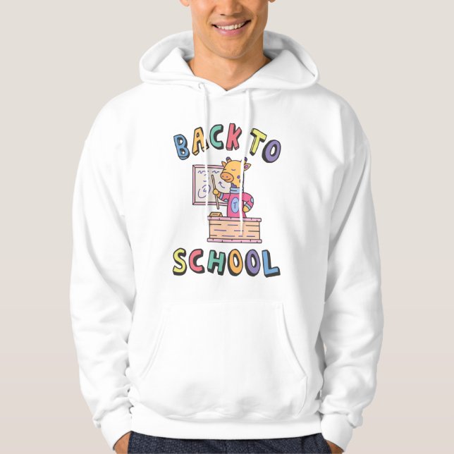 Zurück zur Schule Hoodie (Vorderseite)