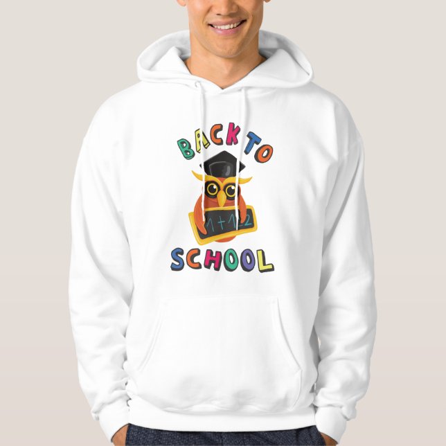Zurück zur Schule Hoodie (Vorderseite)