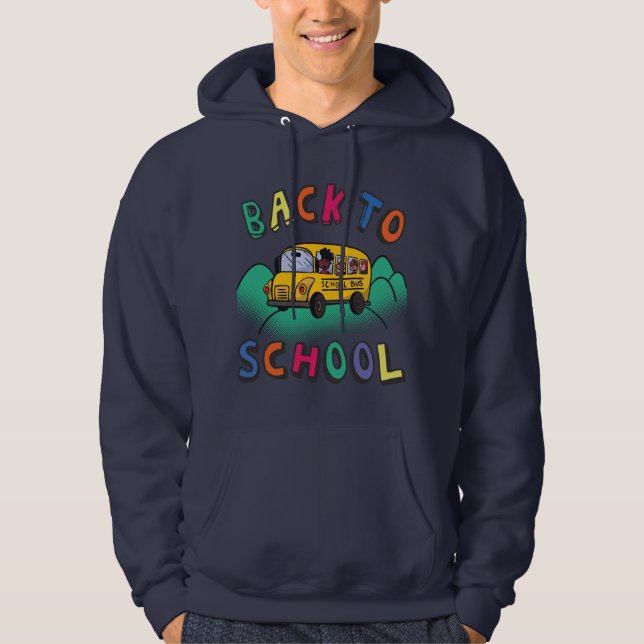 Zurück zur Schule Hoodie (Vorderseite)
