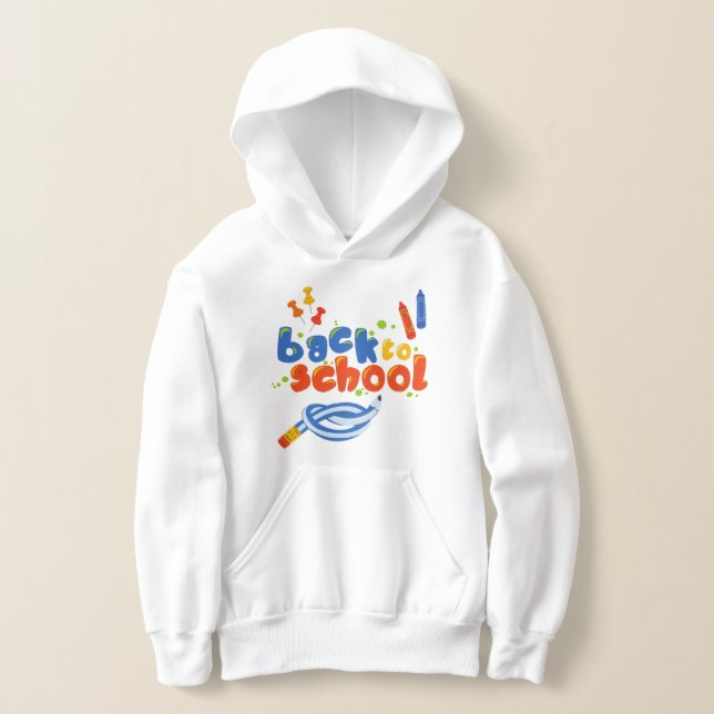 Zurück zur Schule Hoodie (Ablage )