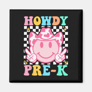 Zurück zur Schule Howdy Pre-k Süße Western Cowboy Magnet