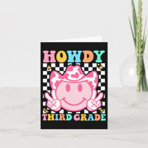 Zurück zur Schule Howdy Western Cowboy Co Karte