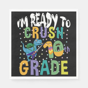 Zurück zur Schule Ich bin bereit, den 10. Serviette