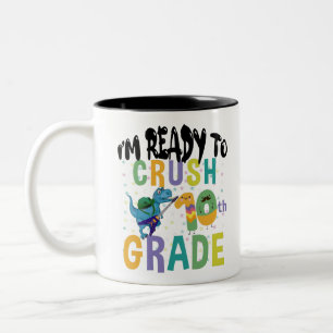 Zurück zur Schule Ich bin bereit, die 10. Klasse D Zweifarbige Tasse