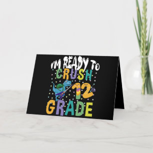 Zurück zur Schule Ich bin bereit, die 12. Klasse D Dankeskarte