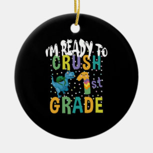 Zurück zur Schule Ich bin bereit, die 1. Klasse Di Keramik Ornament