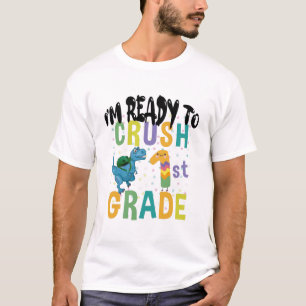 Zurück zur Schule Ich bin bereit, die 1. Klasse Di T-Shirt