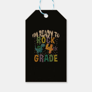 Zurück zur Schule Ich bin bereit, die 4. Klasse zu Geschenkanhänger