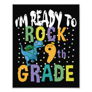 Zurück zur Schule Ich bin bereit, die 9. Klasse zu Fotodruck