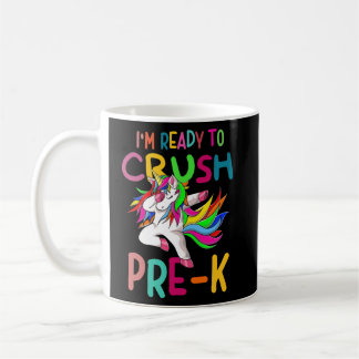 Zurück zur Schule Ich bin bereit, Pre-K Einhorn zu Kaffeetasse
