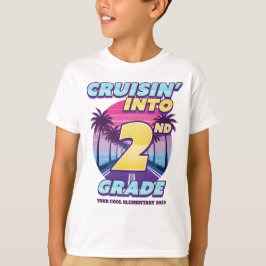 Zurück zur Schule in der 2. Klasse cruisen T-Shirt