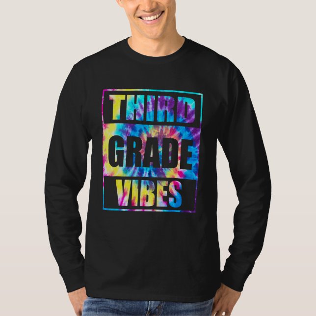 Zurück zur Schule in der dritten Klasse Vibes Erst T-Shirt (Vorderseite)