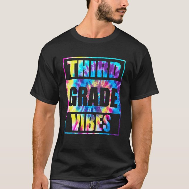 Zurück zur Schule in der dritten Klasse Vibes Erst T-Shirt (Vorderseite)