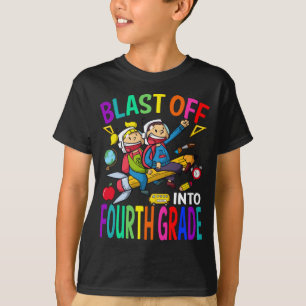 Zurück zur Schule in die vierte Klasse T-Shirt
