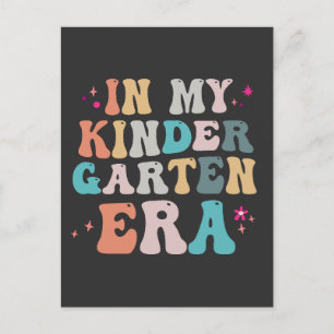 Zurück zur Schule in meinem Kindergarten-Zeitalter Postkarte