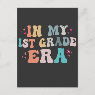 Zurück zur Schule in meiner ersten Klasse Lehrer Postkarte