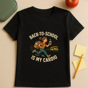 Zurück zur Schule ist mein Cardio; Retro-Schüler T-Shirt