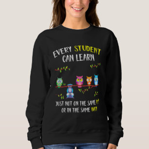 Zurück zur Schule Jeder Schüler kann einen Augensc Sweatshirt