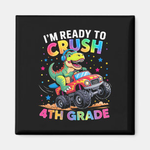 Zurück zur Schule Jungen Dinosaurier Ich bin berei Magnet