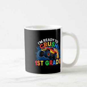 Zurück zur Schule Jungen erster Tag der 1. Klasse Kaffeetasse