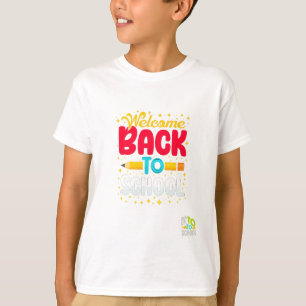 Zurück zur Schule Jungen Erster Tag Tee