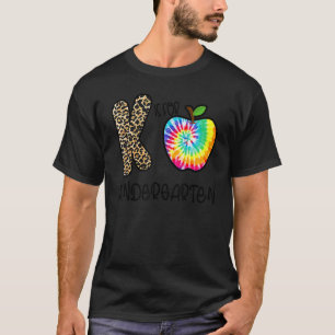 Zurück zur Schule K steht für Kindergarten Leopard T-Shirt