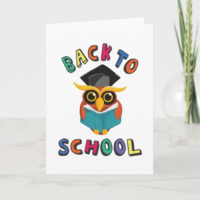 Zurück zur Schule Karte (Vorderseite)