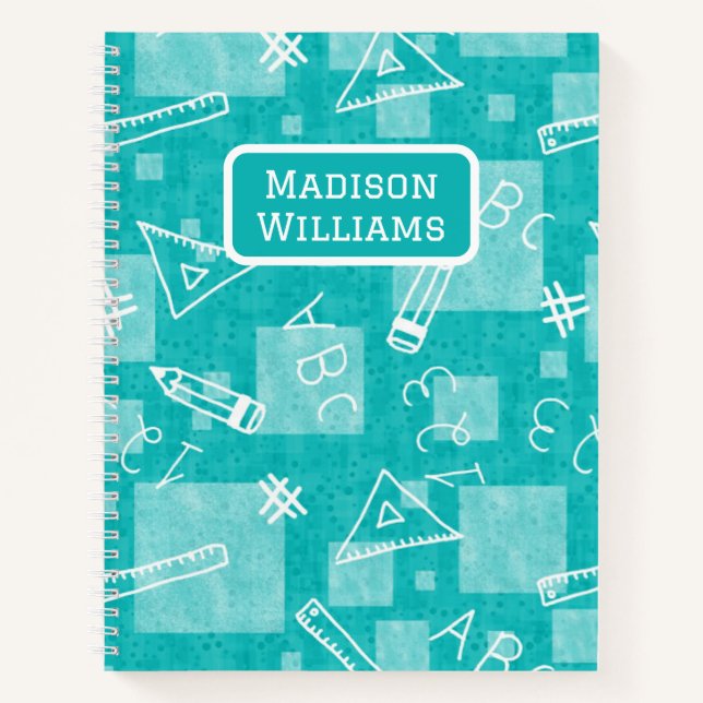 Zurück zur Schule Kids SpiralNotebook Notizbuch (Vorderseite)