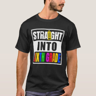 Zurück zur Schule Kinder erster Schultag sechster T-Shirt