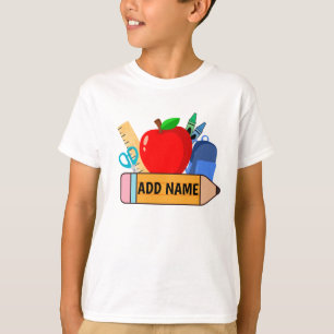 Zurück zur Schule Kinder Name Shirt - Personalisie