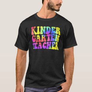 Zurück zur Schule Kindergarten-Lehrer Tie Dye T-Shirt