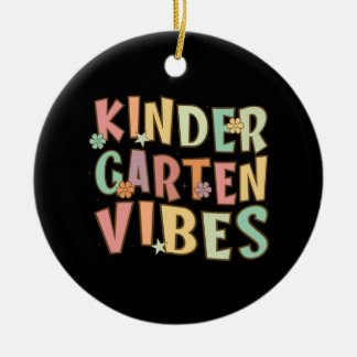 Zurück zur Schule Kindergarten Vibes Retro Teacher Keramik Ornament