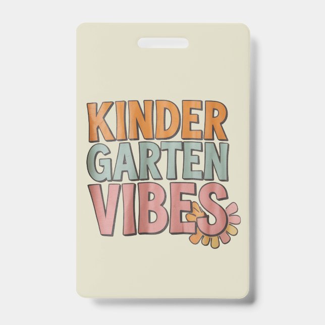 Zurück zur Schule Kindergarten vor dem ersten Schu Ausweis (Vorderseite)