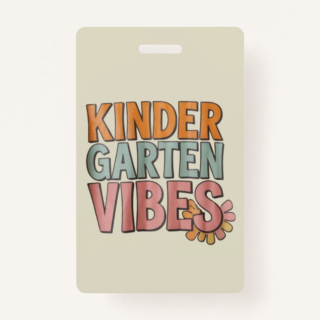 Zurück zur Schule Kindergarten vor dem ersten Schu Ausweis (Vorderseite)