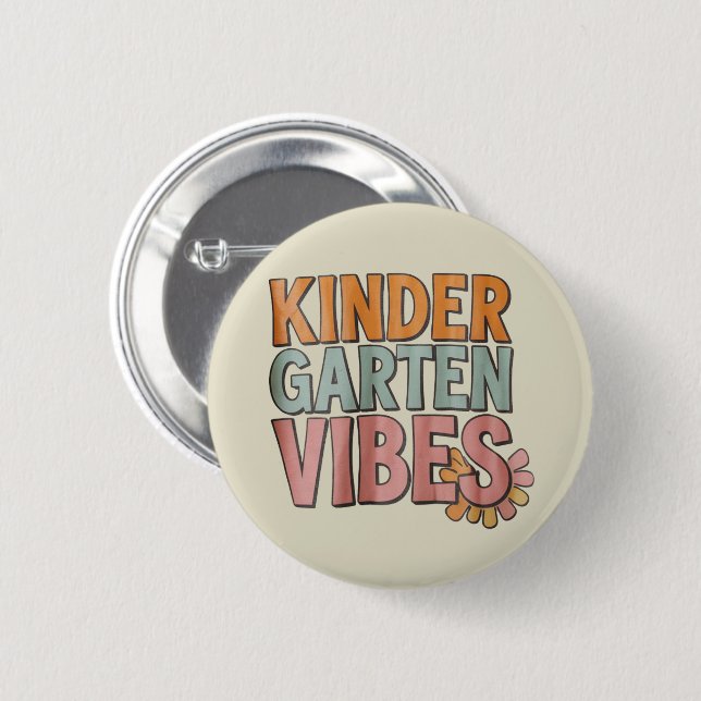 Zurück zur Schule Kindergarten vor dem ersten Schu Button (Vorne & Hinten)