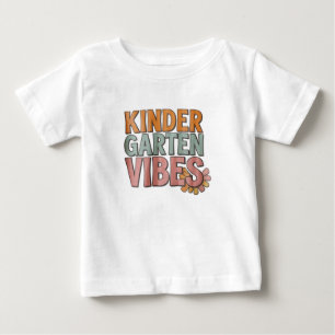 Zurück zur Schule Kindergarten Vorschule Erste Kla Baby T-shirt