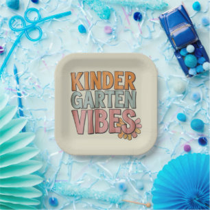 Zurück zur Schule Kindergarten Vorschule Erste Kla Pappteller