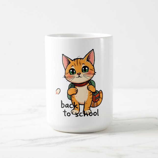 Zurück zur Schule Kitty - nein1 Kaffeetasse (Mittel)