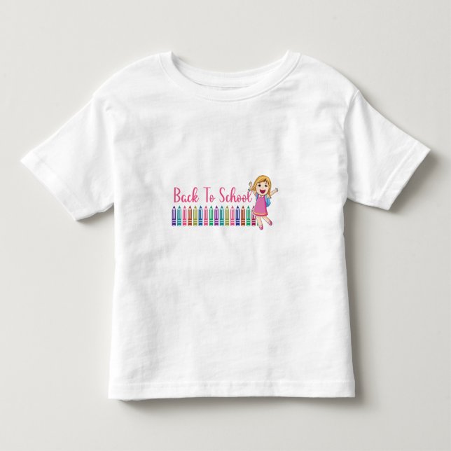 zurück zur Schule Kleinkind T-shirt (Vorderseite)
