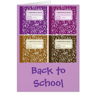 Zurück zur Schule/Komposition des Notebooks