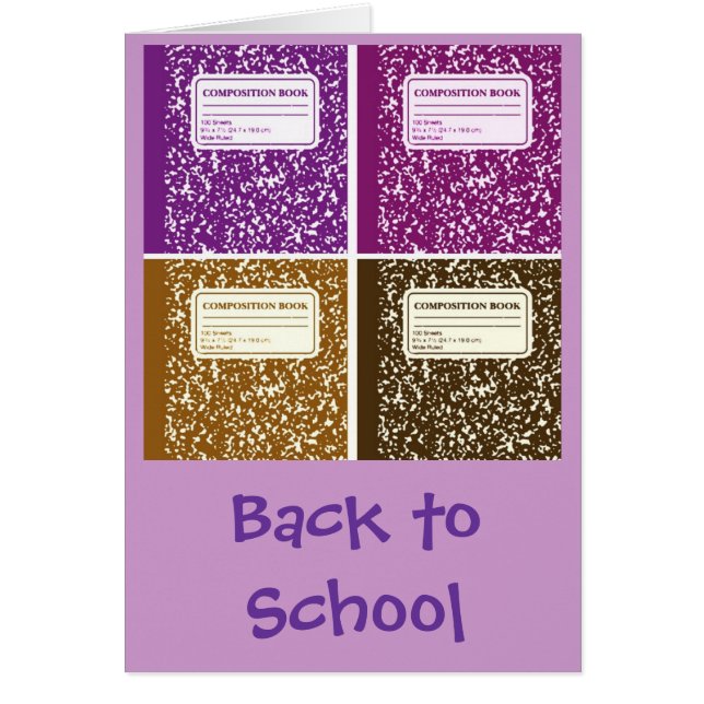 Zurück zur Schule/Komposition des Notebooks (Vorne)