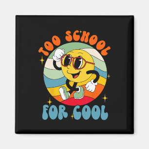 Zurück zur Schule Lächeln Gesicht zu Schule für Co Magnet