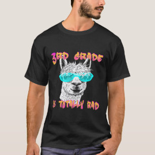 Zurück zur Schule Lama 3. Klasse Lehrer 1. T-Shirt