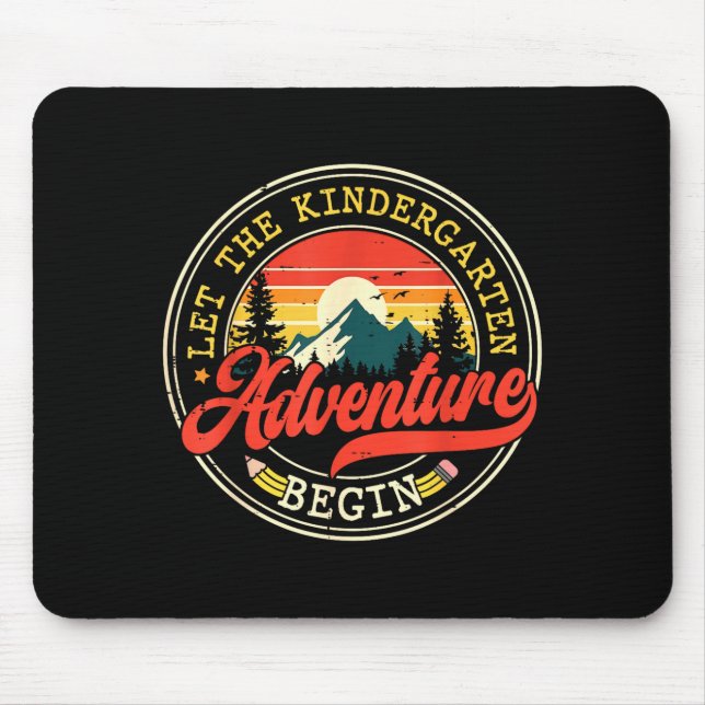 Zurück zur Schule, lass das Kindergarten-Abenteuer Mousepad (Vorne)