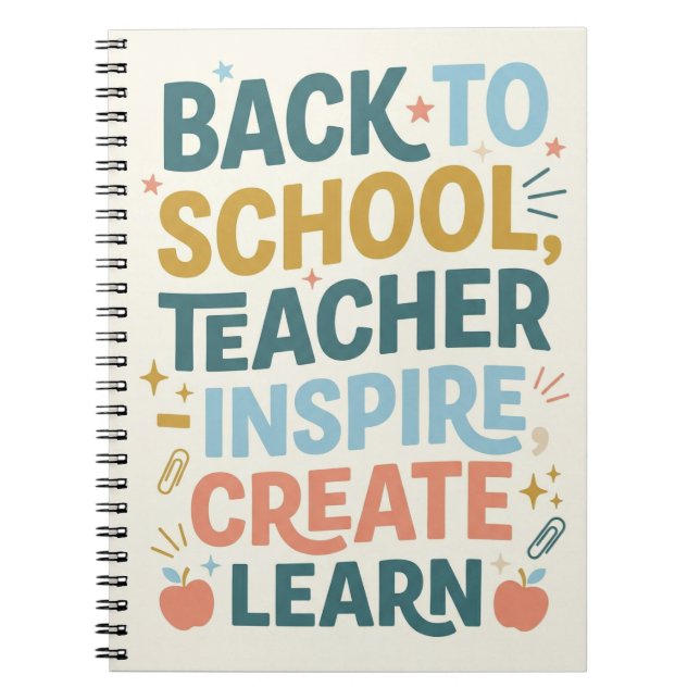 Zurück zur Schule Lehrer-Geschenk Notizblock (Vorderseite)
